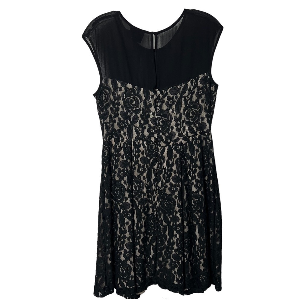 JUST…TAYLOR Lace Overlay Dress Size 6 - Picture 3 of 7